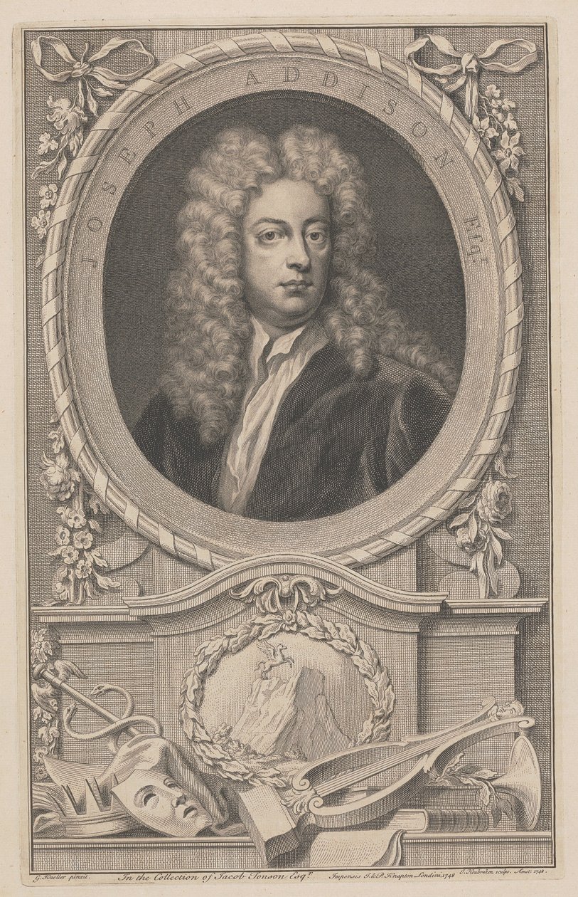 Joseph Addison, escudero de Jacobus Houbraken