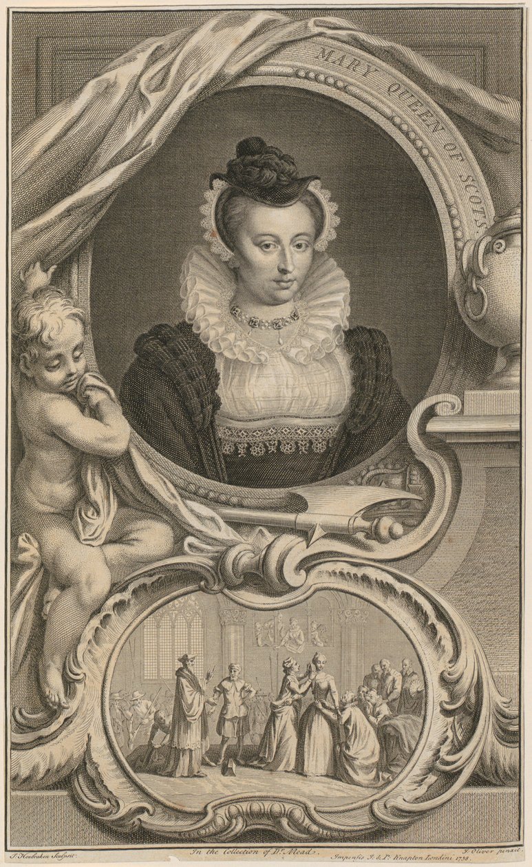 Retrato de la reina María de Escocia de Jacobus Houbraken