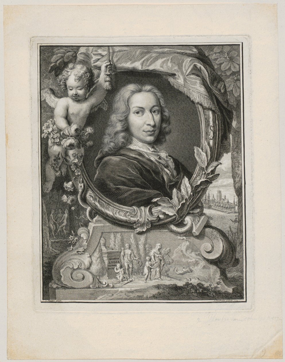 Retrato de Pieter Rabus de Jacobus Houbraken