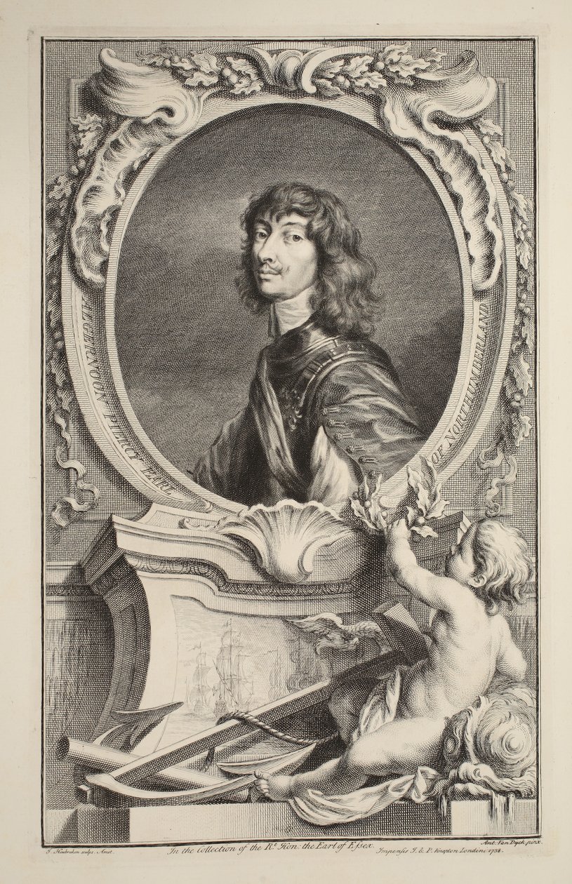 Retrato de Algernon Percy, Conde de Northumberland, ilustración de 