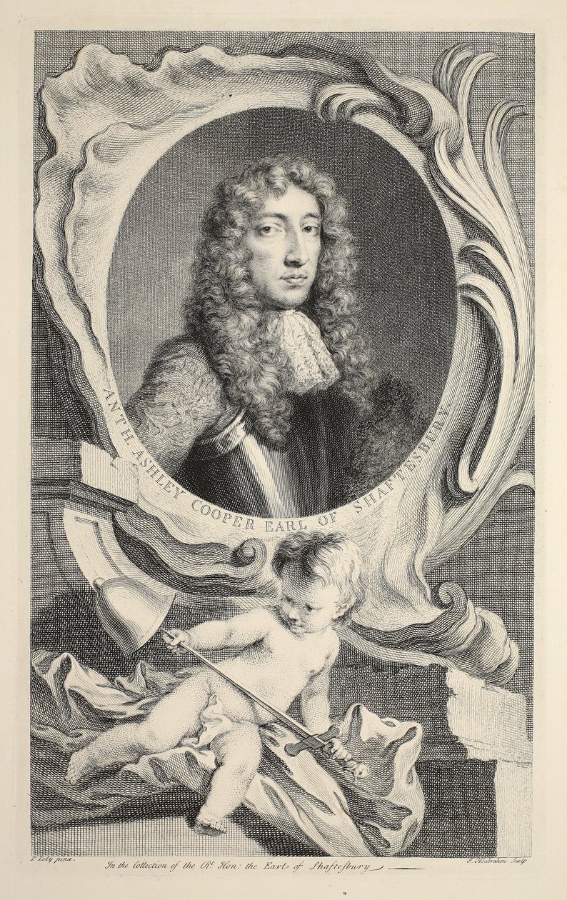 Retrato de Anthony Ashley Cooper, Conde de Shaftesbury, ilustración de 