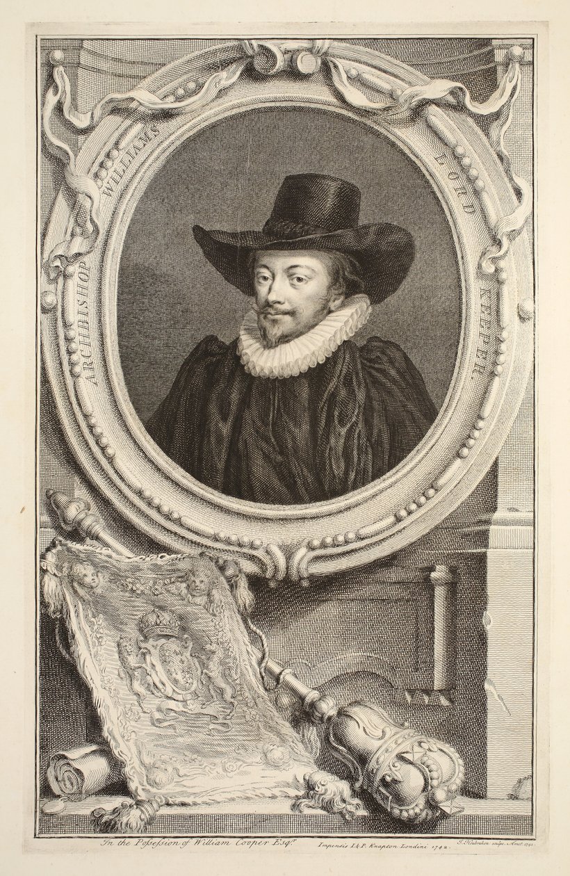 Retrato del Arzobispo Williams, Guardián del Sello, ilustración de 