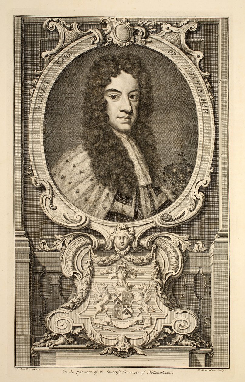 Retrato de Daniel, Conde de Nottingham, ilustración de 