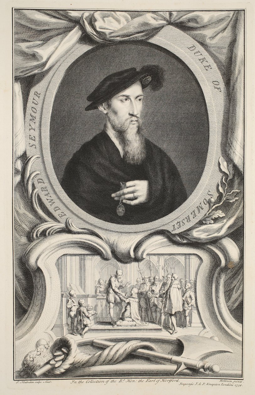 Retrato de Edward Seymour, Duque de Somerset, ilustración de 