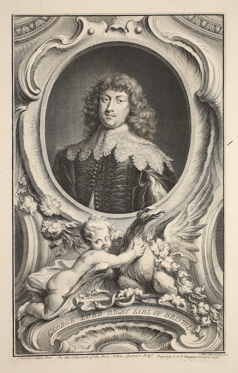 Retrato de George, Lord Digby, Conde de Bristol, ilustración de 
