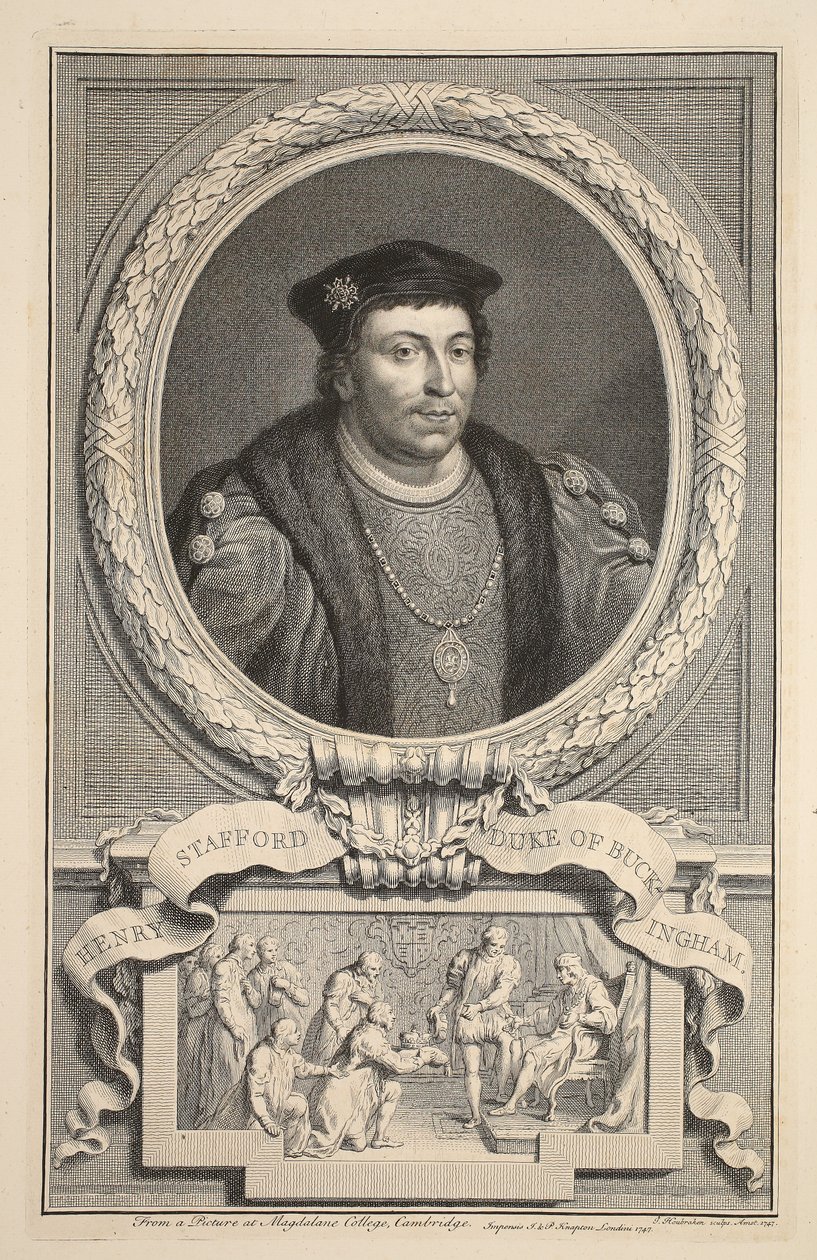 Retrato de Henry Stafford, Duque de Buckingham, ilustración de 