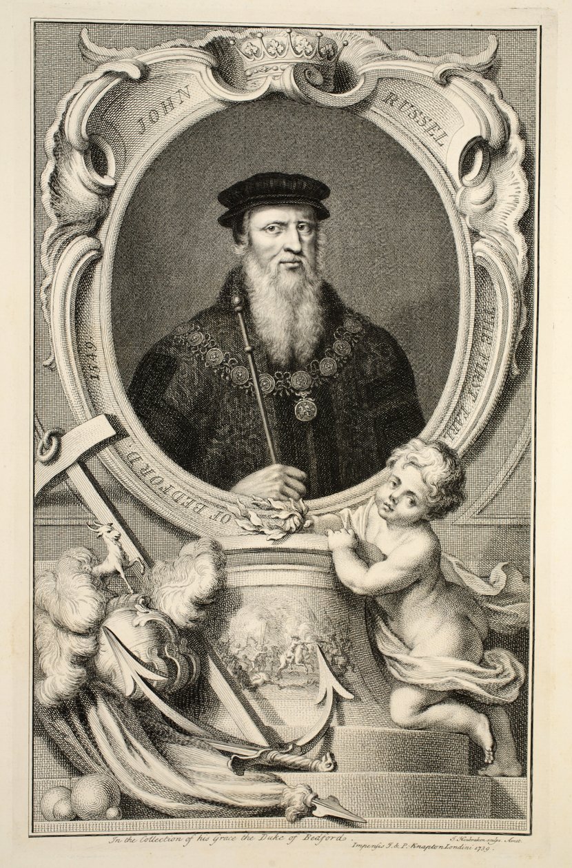Retrato de John Russell, ilustración de 