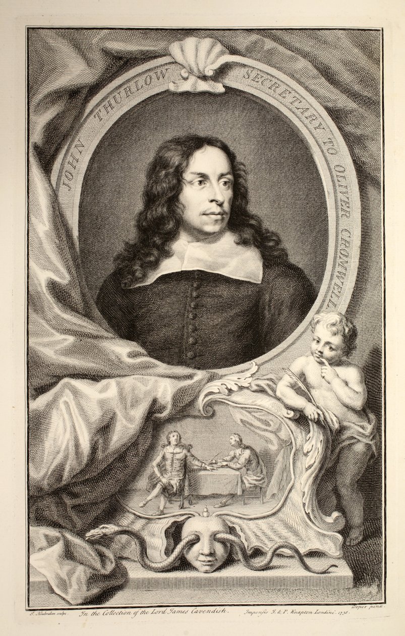 Retrato de John Thurlow, ilustración de 