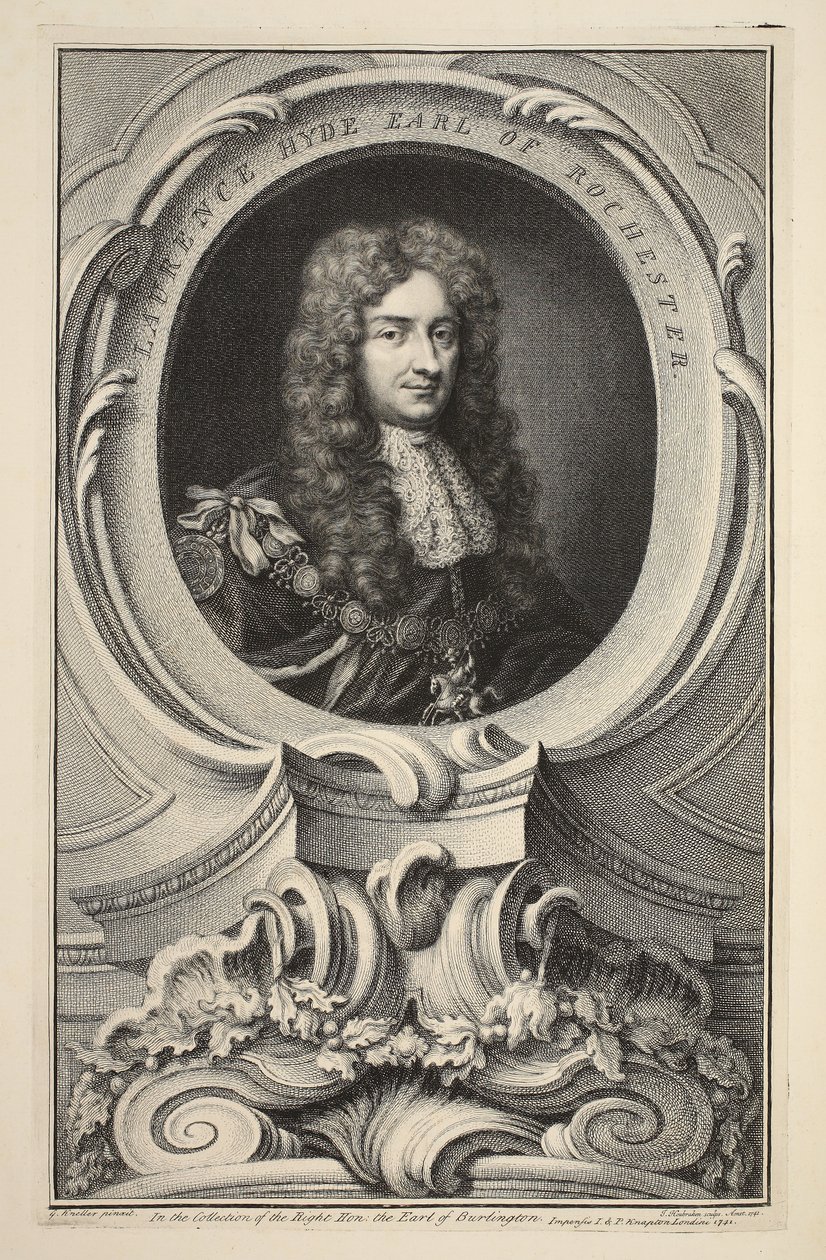 Retrato de Laurence Hyde, Conde de Rochester, ilustración de 