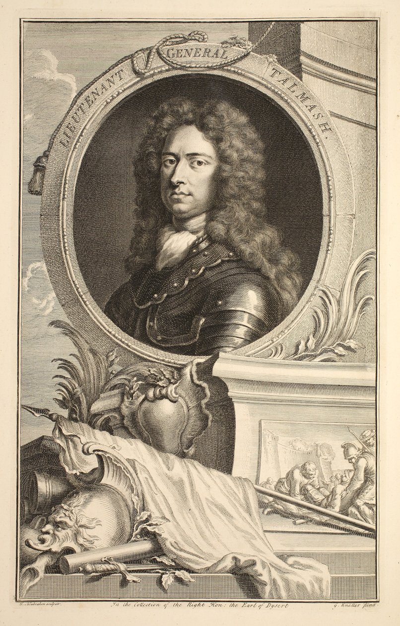 Retrato del Teniente General Talmash, ilustración de 