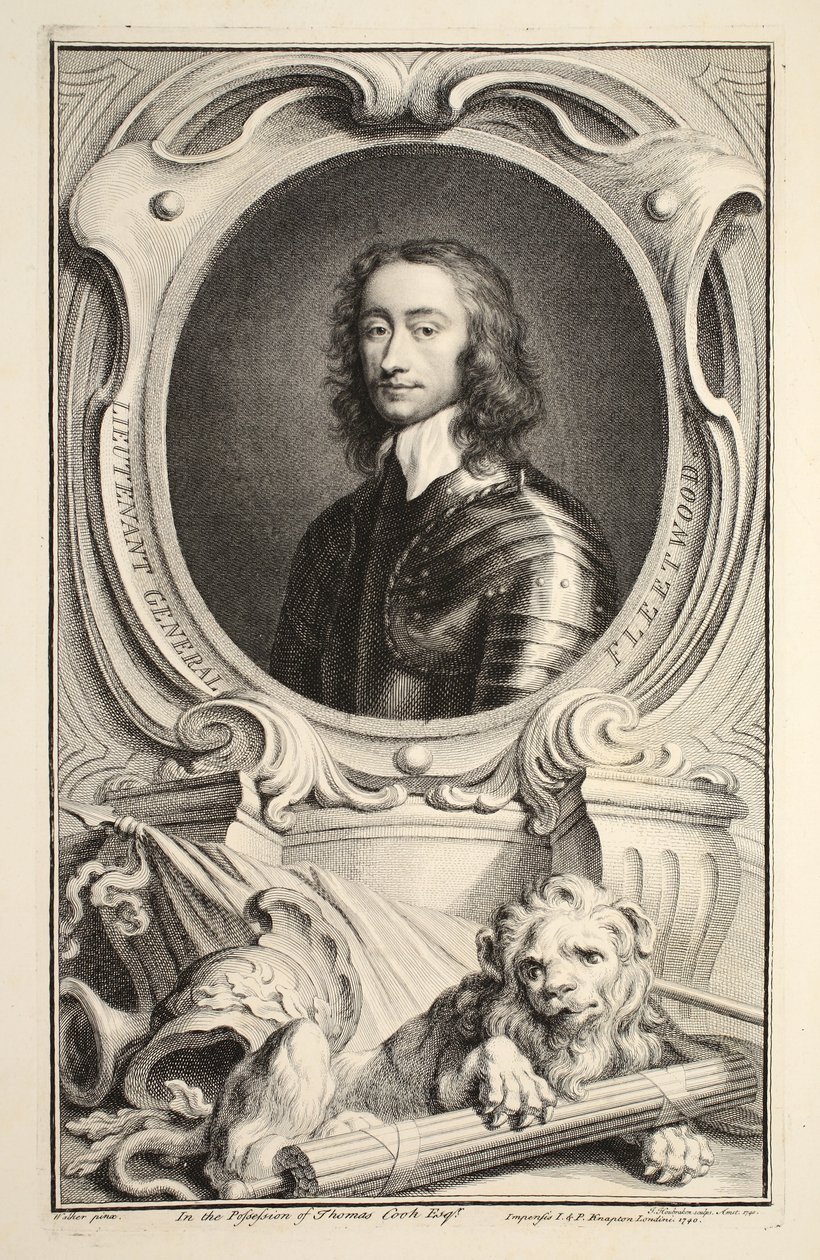 Retrato del Teniente General Fleetwood, ilustración de 