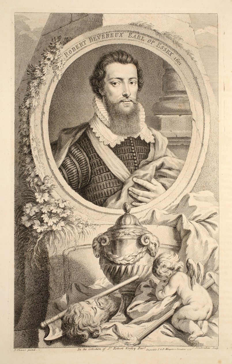 Retrato de Robert Devereux, Conde de Essex, 1601, ilustración de 