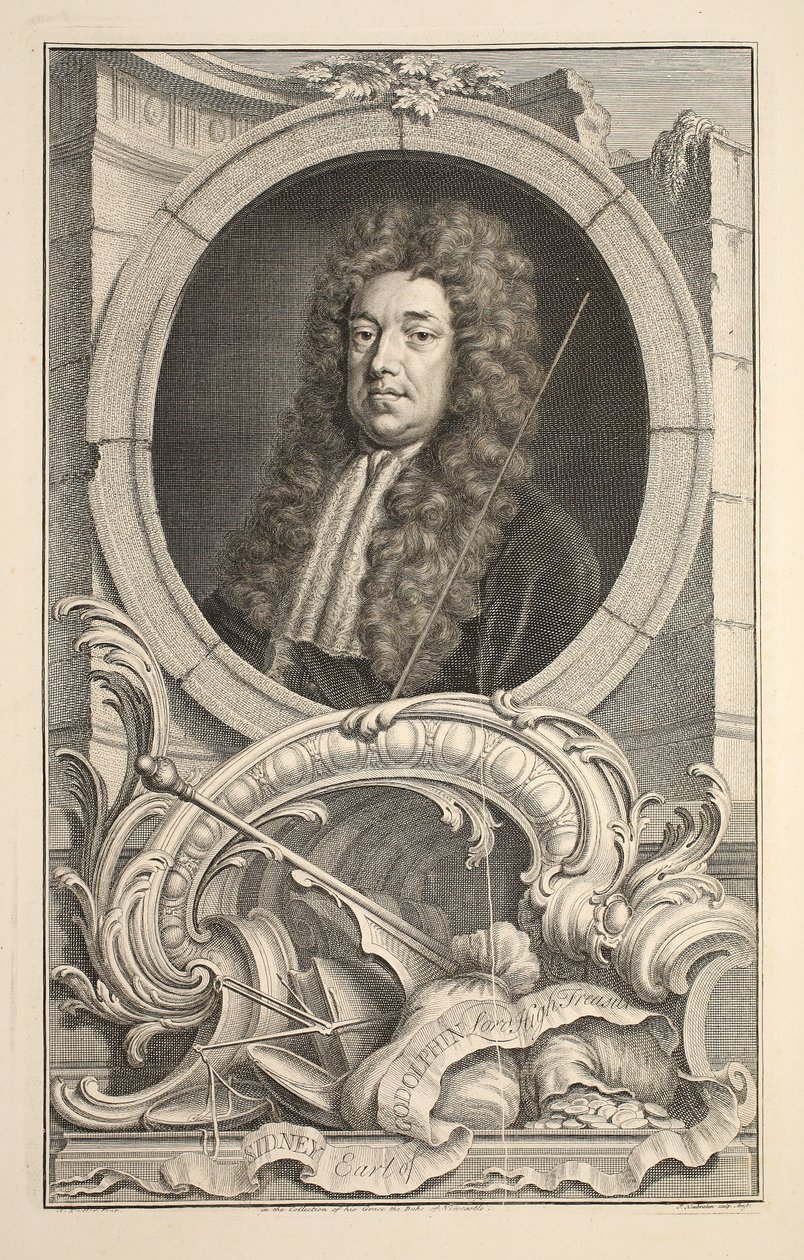 Retrato de Sidney, Conde de Godolphin, ilustración de 