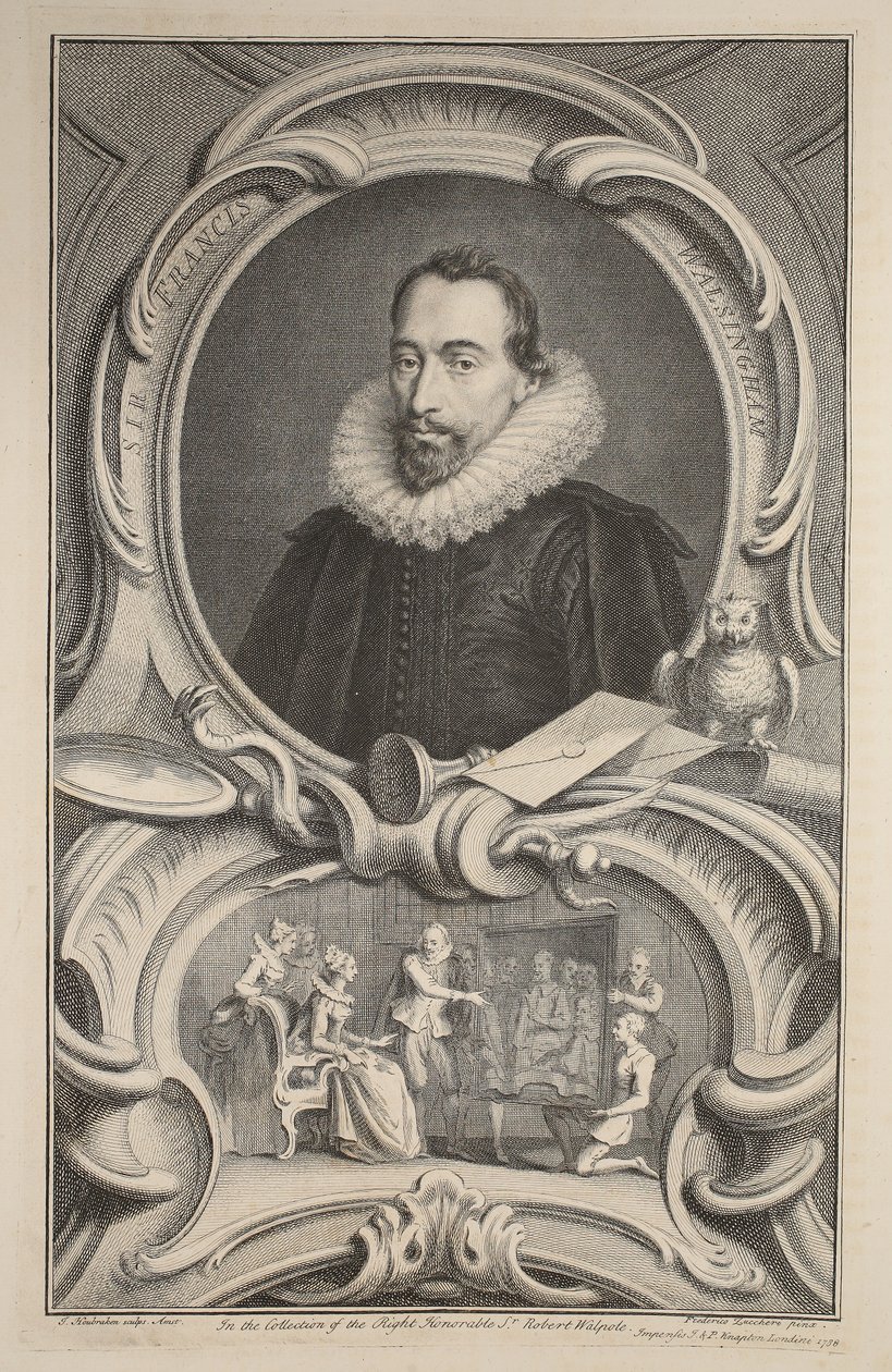 Retrato de Sir Francis Walsingham, ilustración de 
