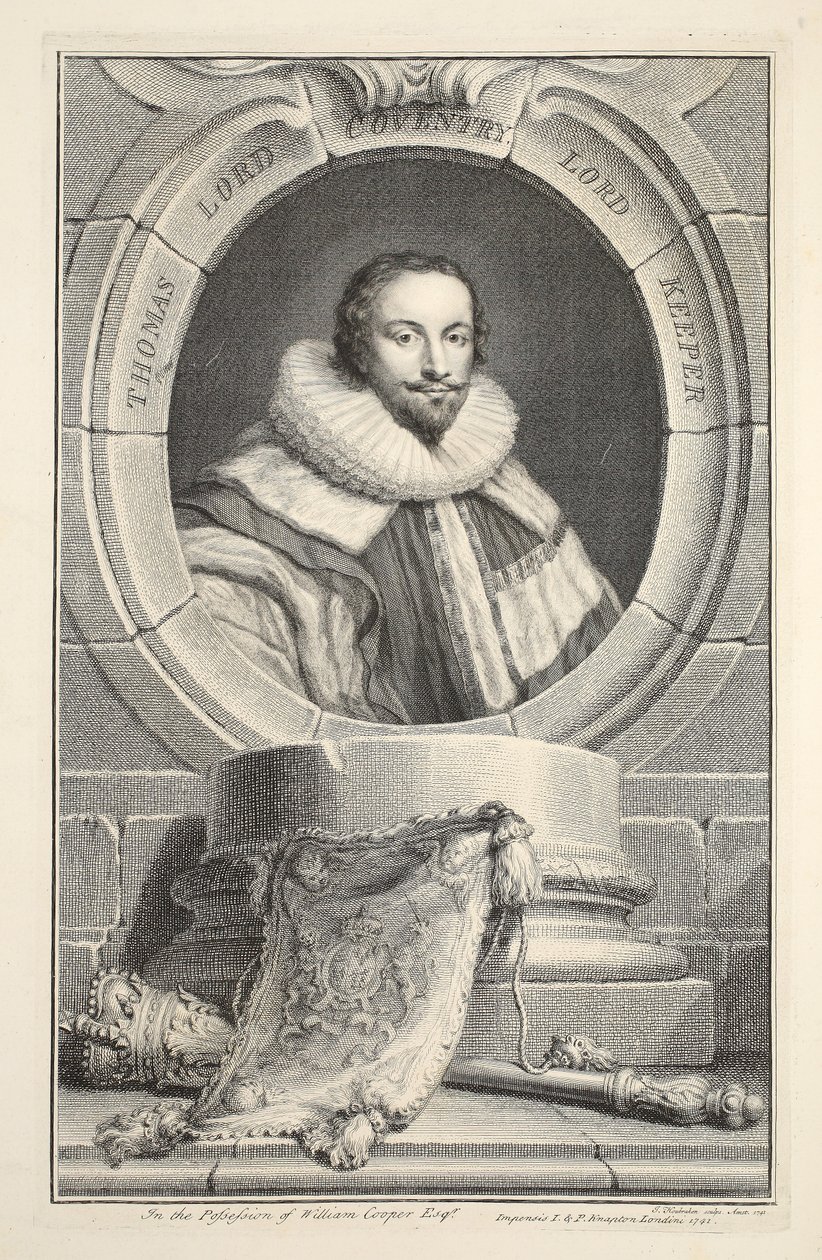 Retrato de Thomas, Lord Coventry, ilustración de 