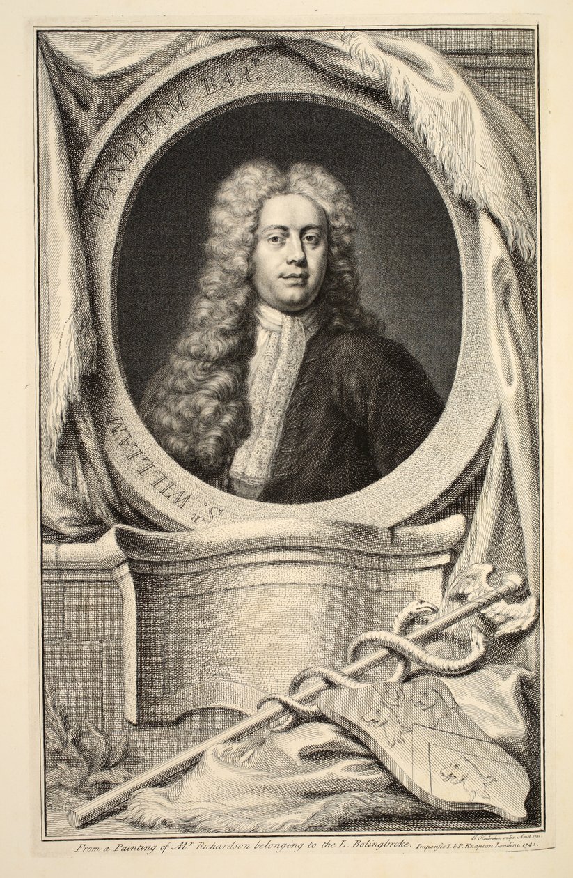 Retrato de William Wyndham, ilustración de 