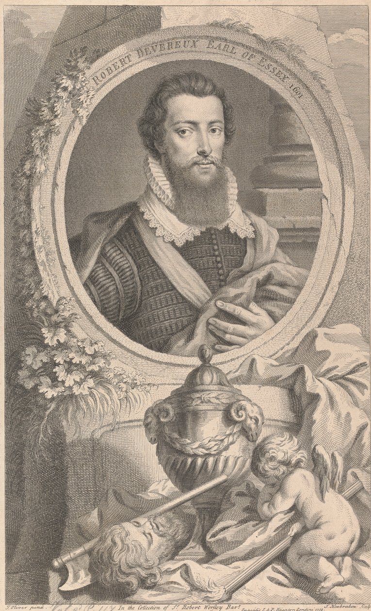 Robert Devareux, II Conde de Essex de Jacobus Houbraken
