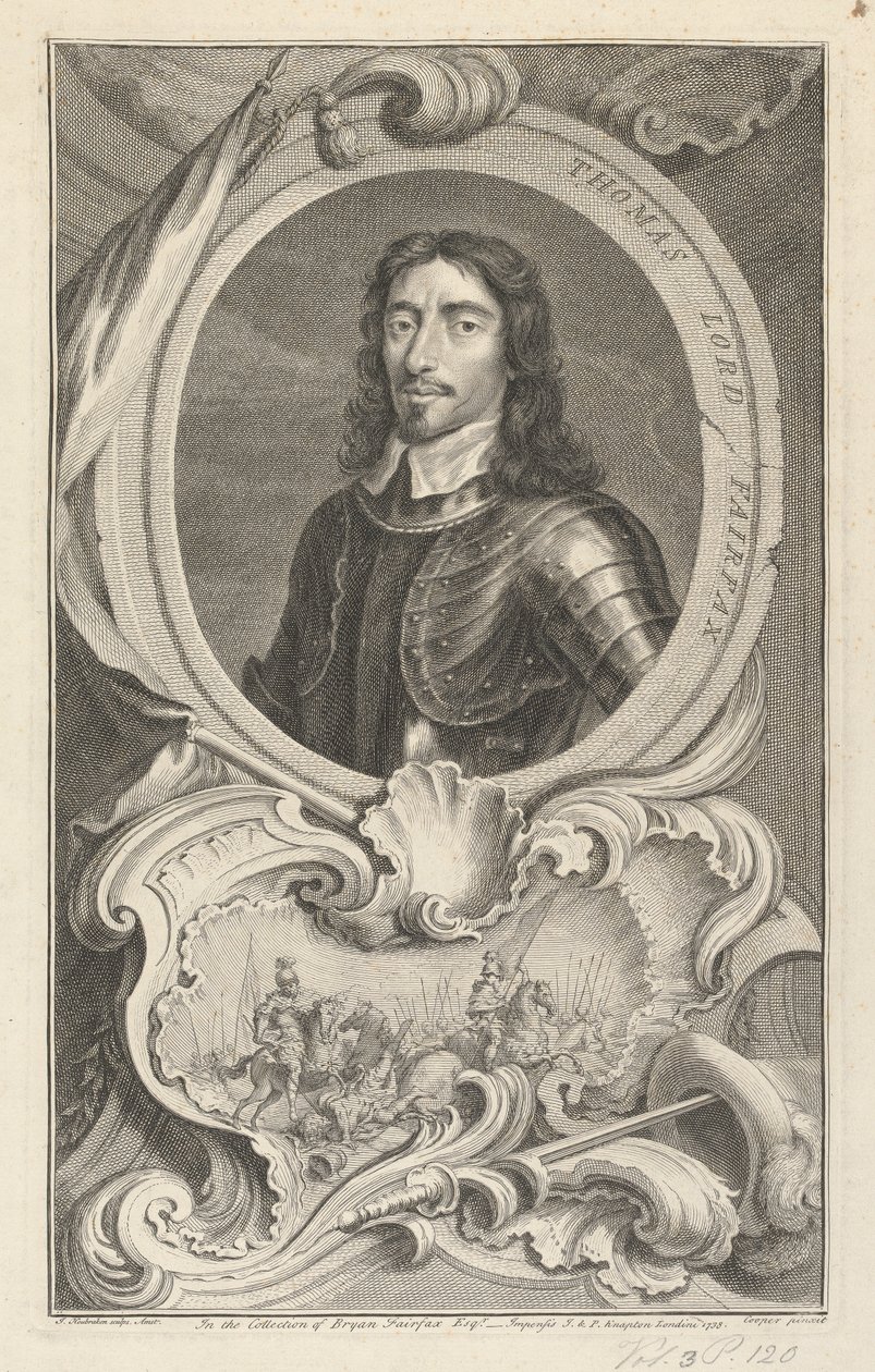 Thomas Fairfax, III Lord Fairfax de Cameron de Jacobus Houbraken
