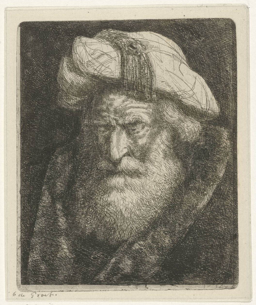 Viejo con barba de Jacobus Ludovicus Cornet