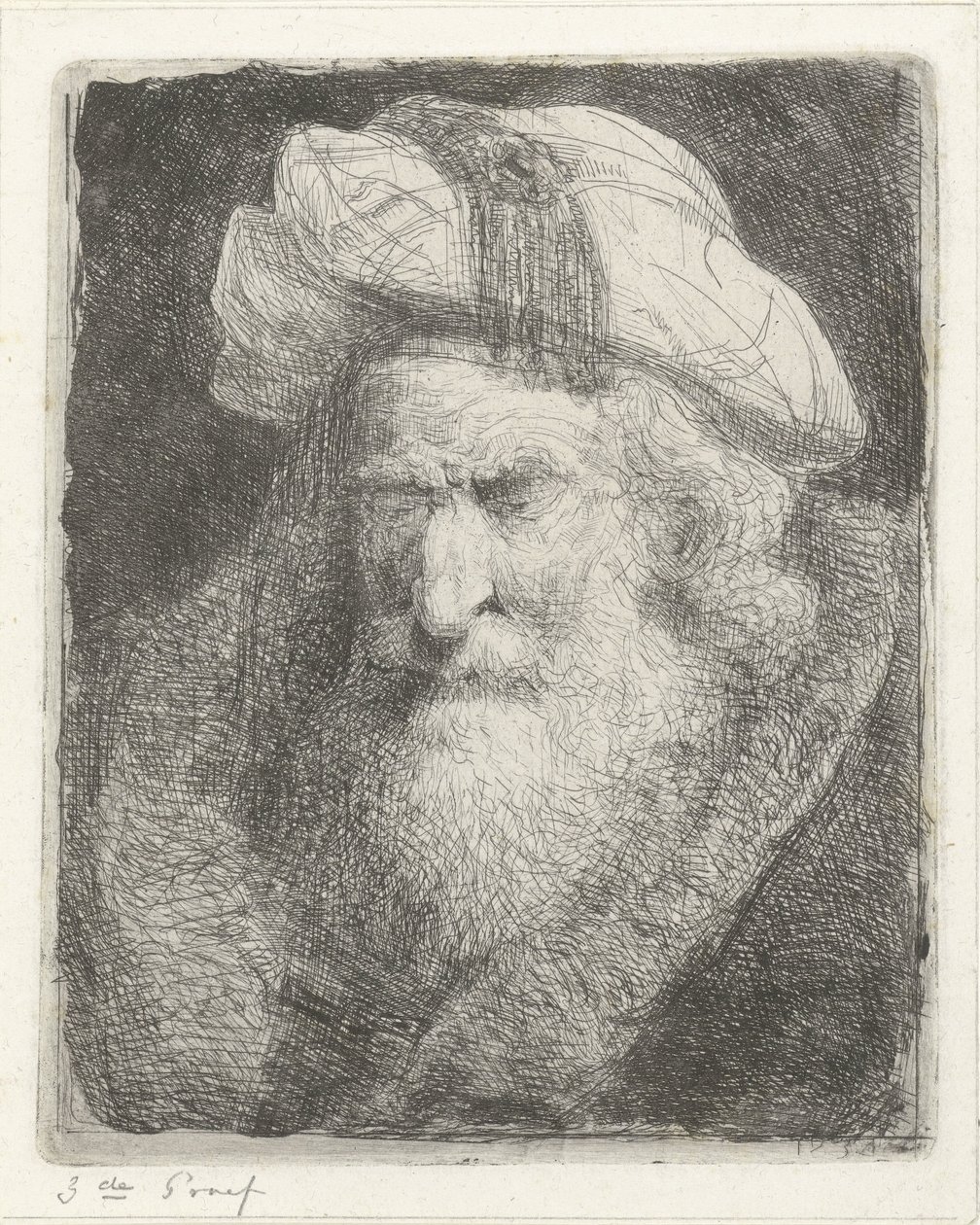 Viejo con barba de Jacobus Ludovicus Cornet