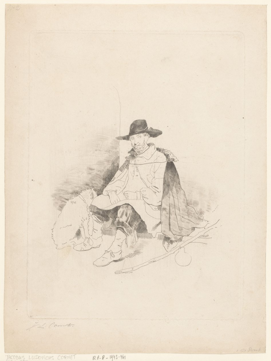 viajero descansando de Jacobus Ludovicus Cornet