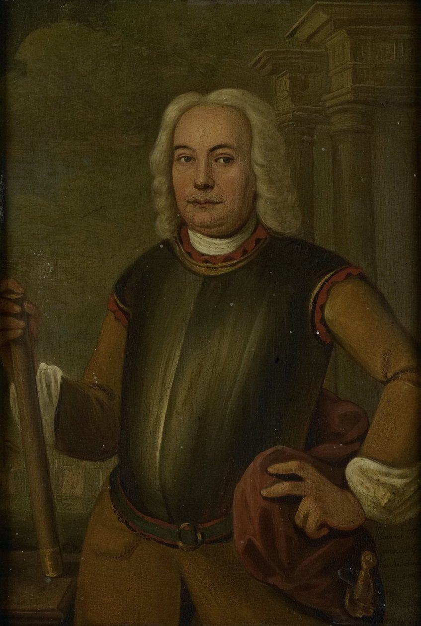 Retrato de Johannes Thedens, Gobernador General de la Compañía Holandesa de las Indias Orientales de Jacobus Oliphant