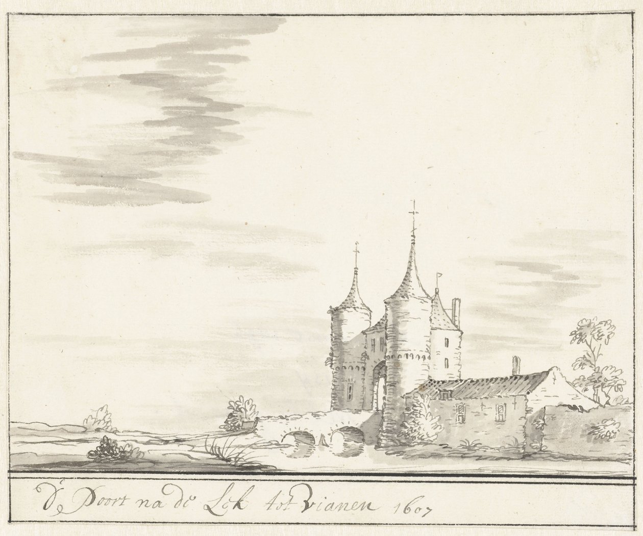 La puerta del Lek en Vianen en 1607 de Jacobus Stellingwerff