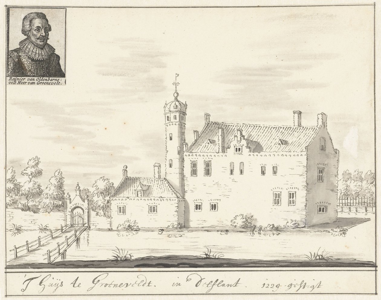 Castillo de Groenevelt en Delfland de Jacobus Stellingwerff
