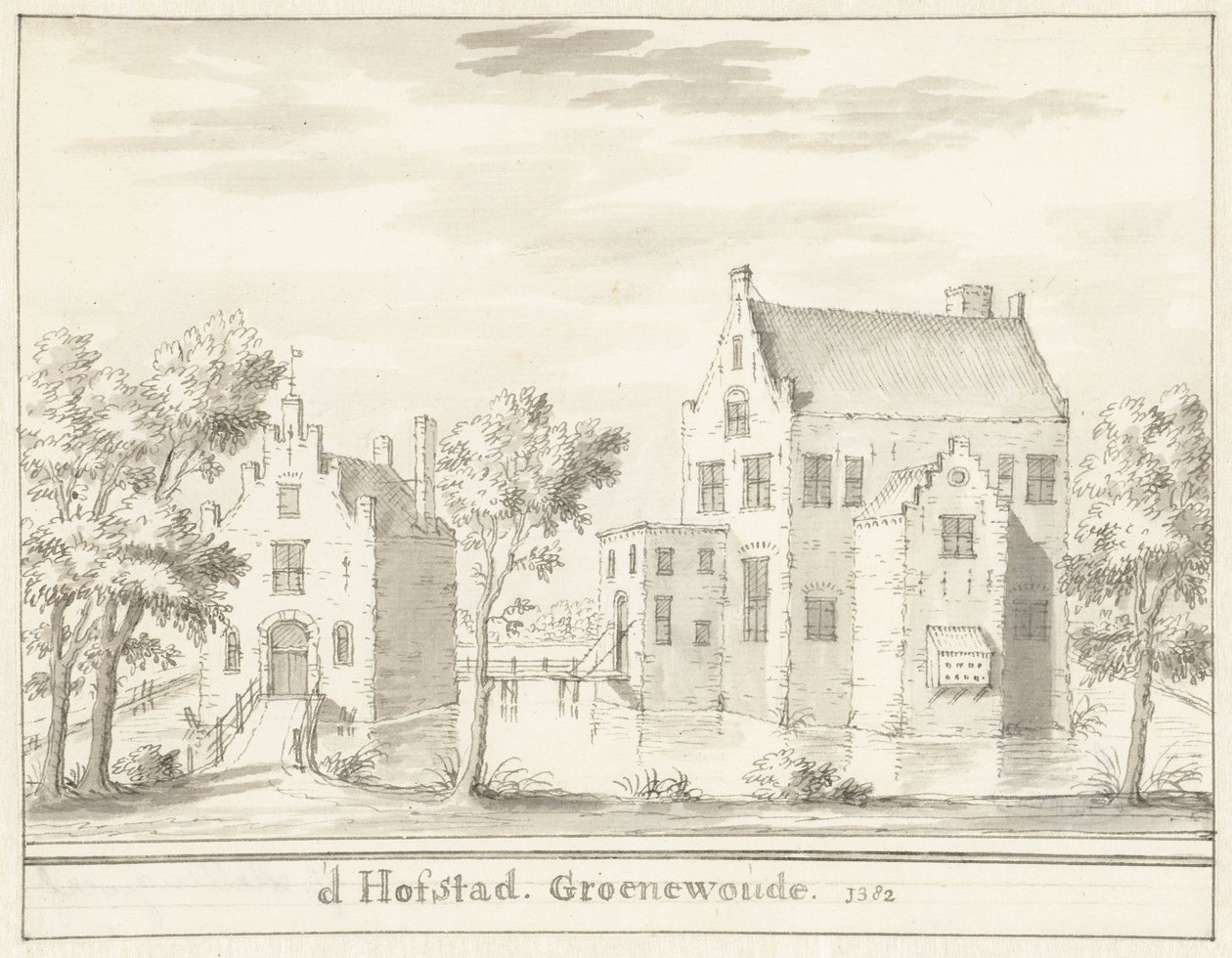 El castillo Groenewoude cerca de Woudenberg, en 1382 