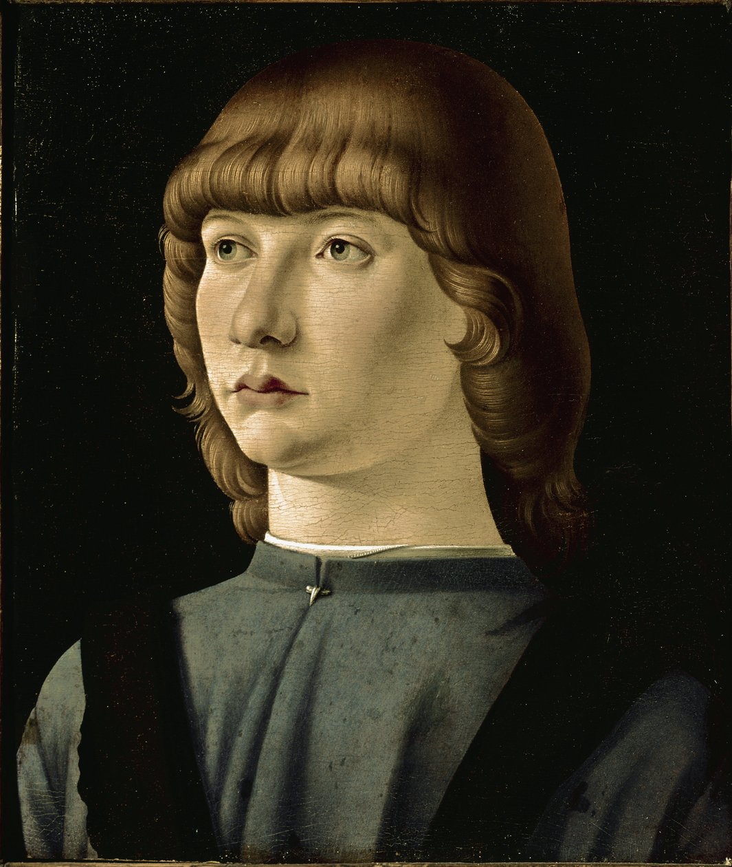 Retrato de joven de Jacometto (attr. to) Veneziano