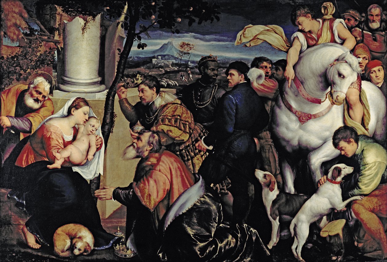 Adoración de los Reyes de Jacopo Bassano