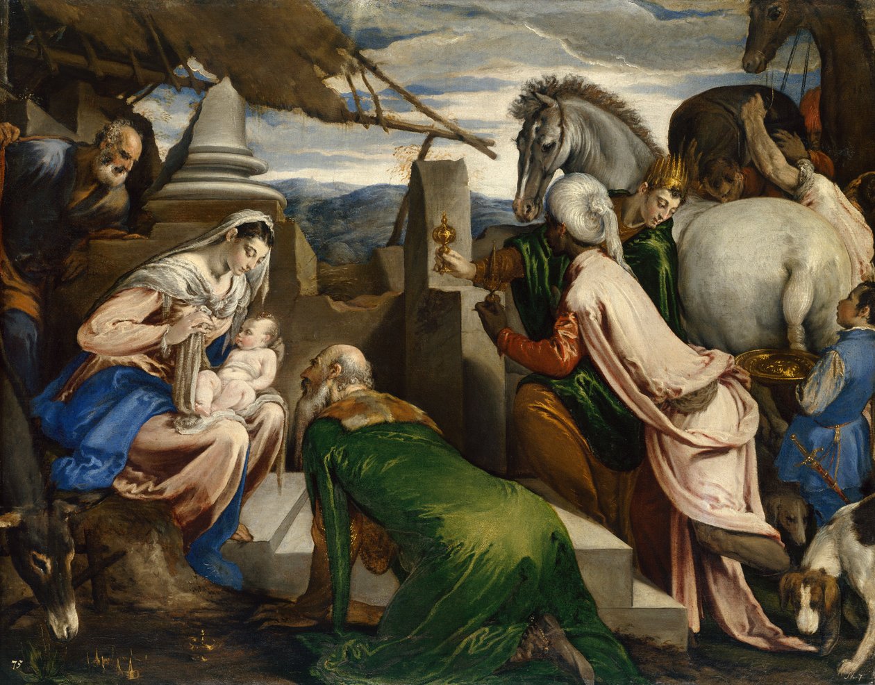 Adoración de los Magos de Jacopo Bassano
