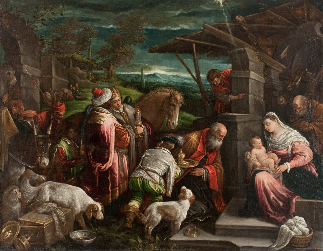 Adoración de los Magos de Jacopo Bassano