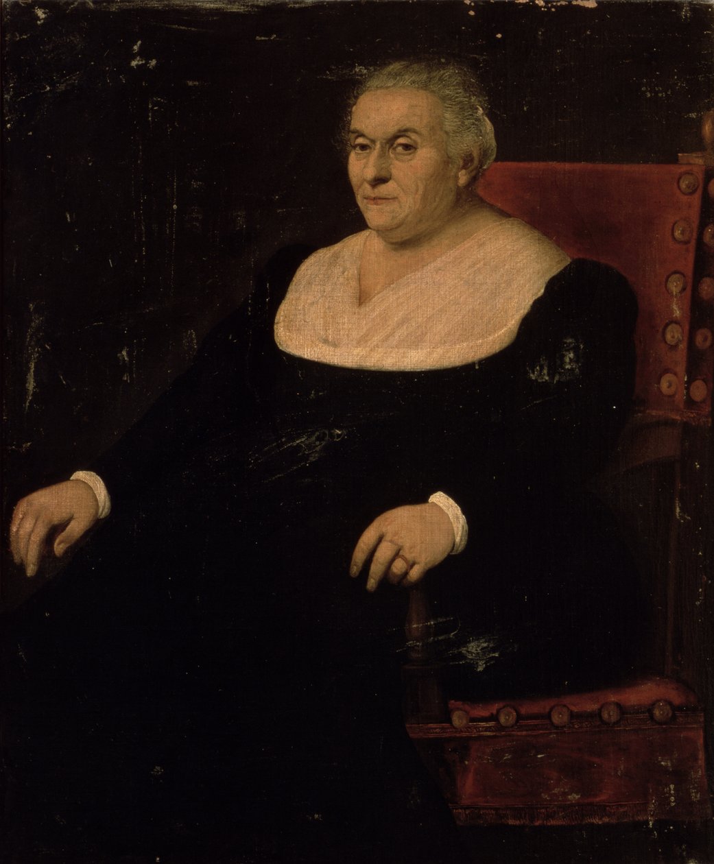 Retrato de una mujer de Jacopo Bassano