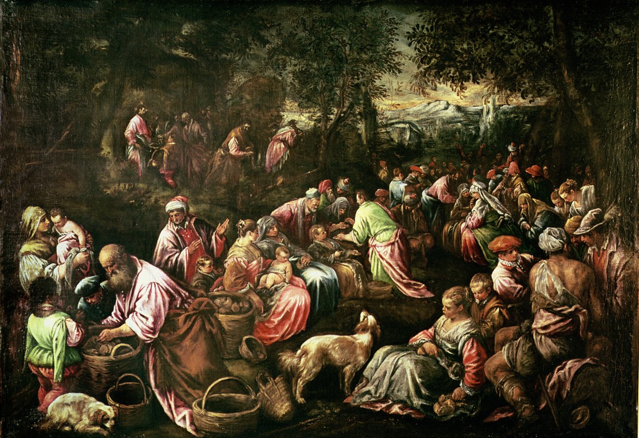 La Alimentación de los Cinco Mil de Jacopo Bassano