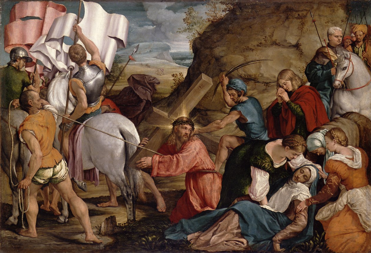 El viaje al Calvario, c.1540 de Jacopo Bassano