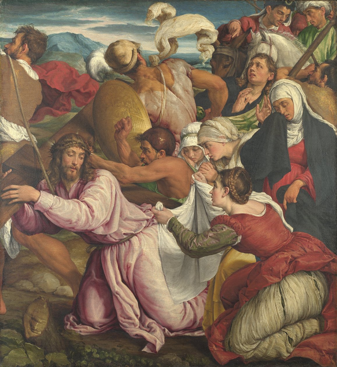 El camino al Calvario de Jacopo Bassano