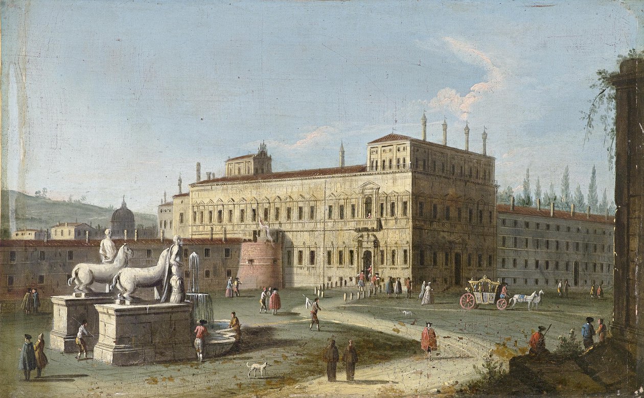 Vista del Quirinal en Roma de Jacopo Fabris
