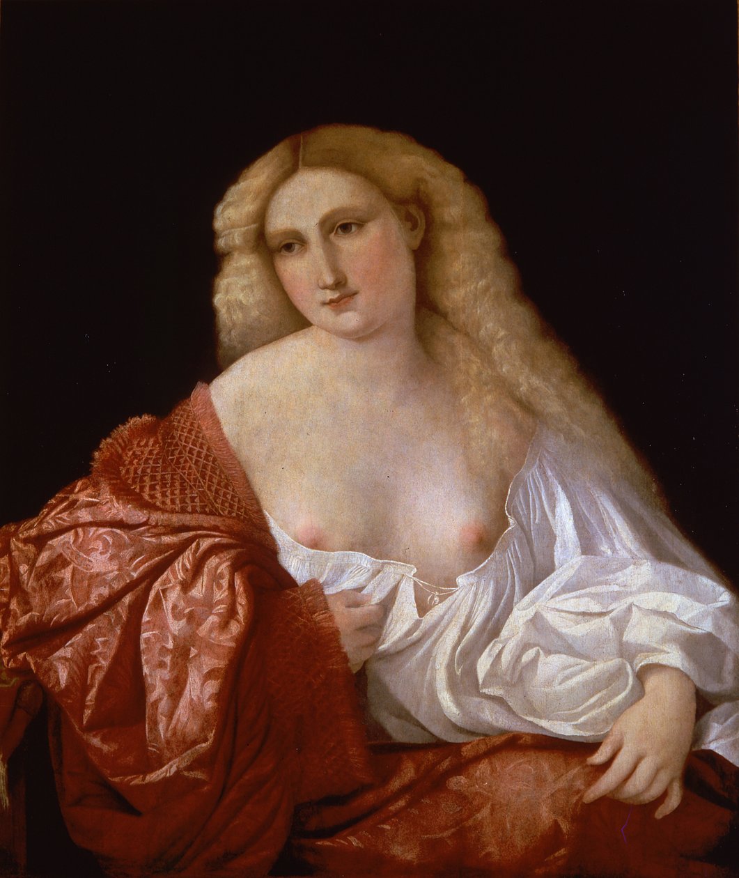 Retrato de una mujer conocida como Retrato de una cortesana de Jacopo Negretti