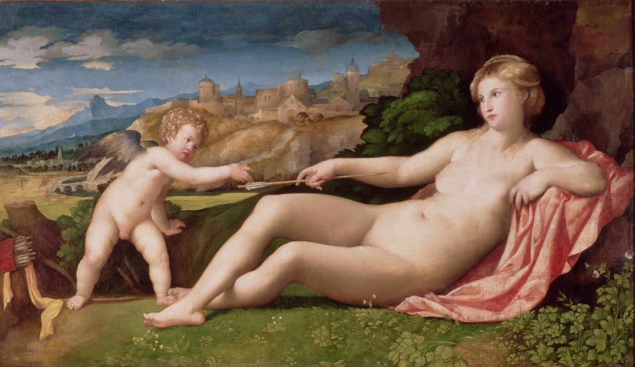 Venus y Cupido, c.1523-24 de Jacopo Palma