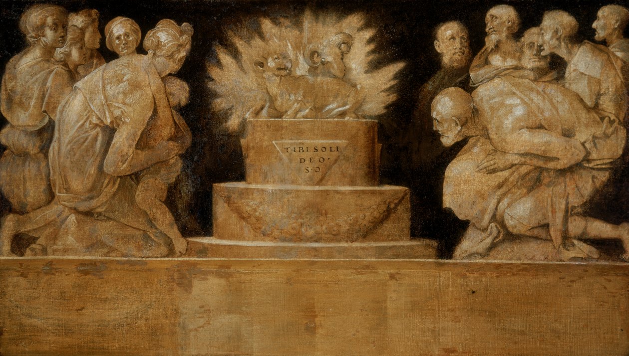 Escena de sacrificio de Jacopo Pontormo