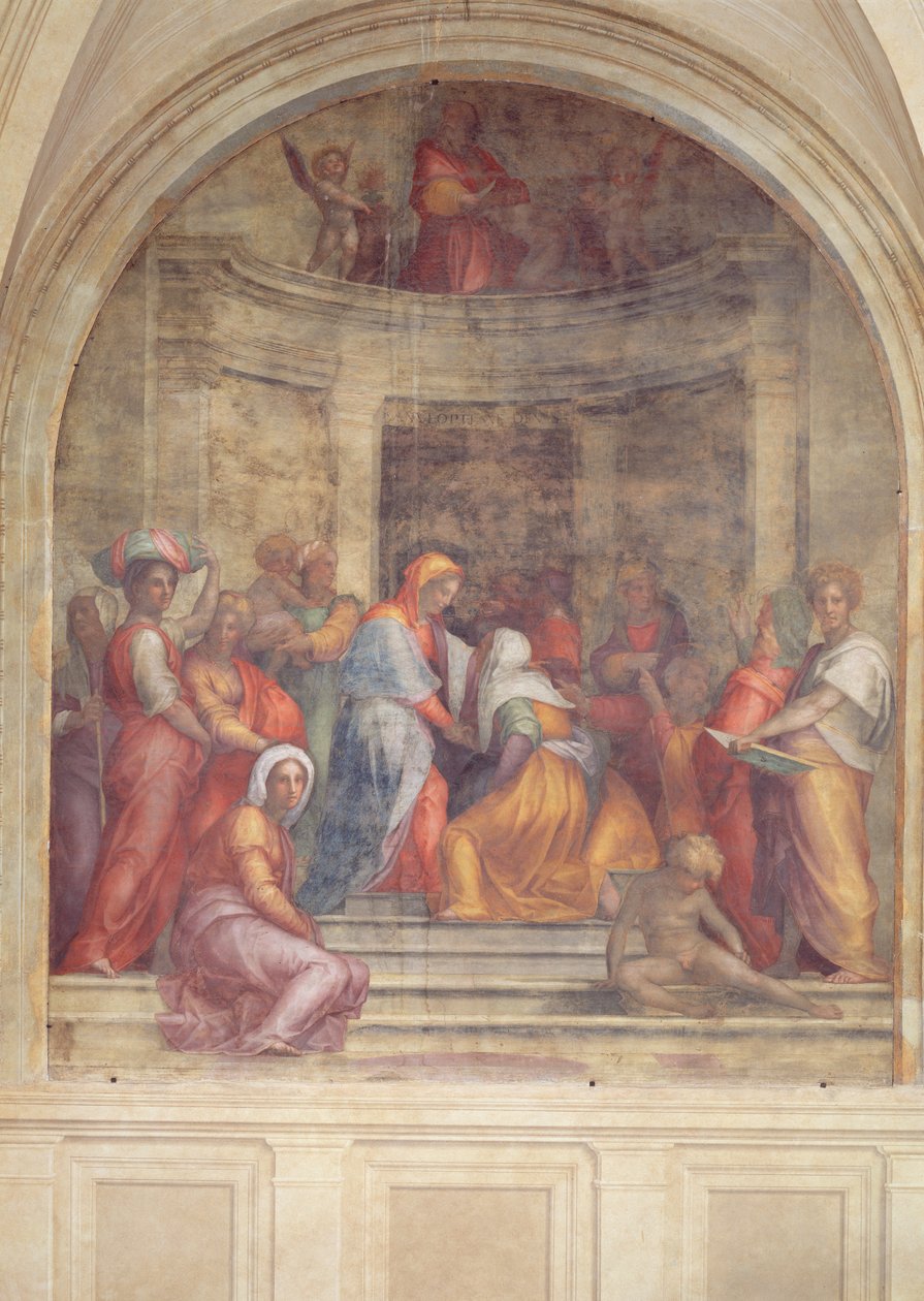 La Visitación, del claustro, 1516 de Jacopo Pontormo