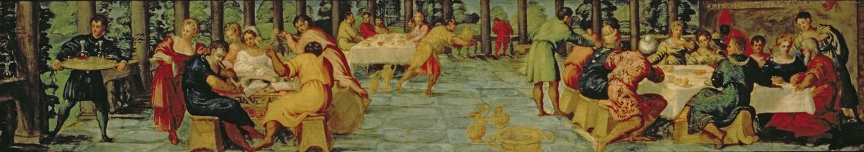 Banquete del Rey Belsasar, c.1543-44 de Jacopo Robusti Tintoretto
