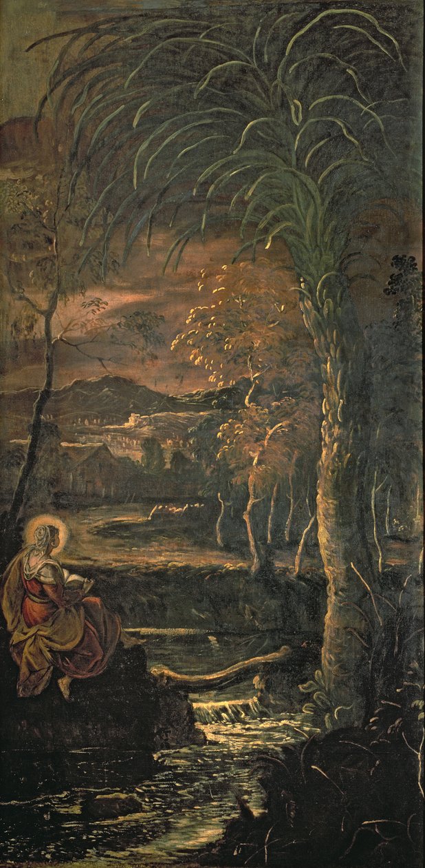 Santa María de Egipto en el desierto de Jacopo Robusti Tintoretto