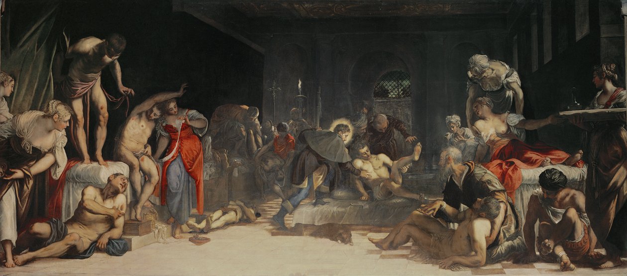 San Roque Curando la Peste de Jacopo Robusti Tintoretto