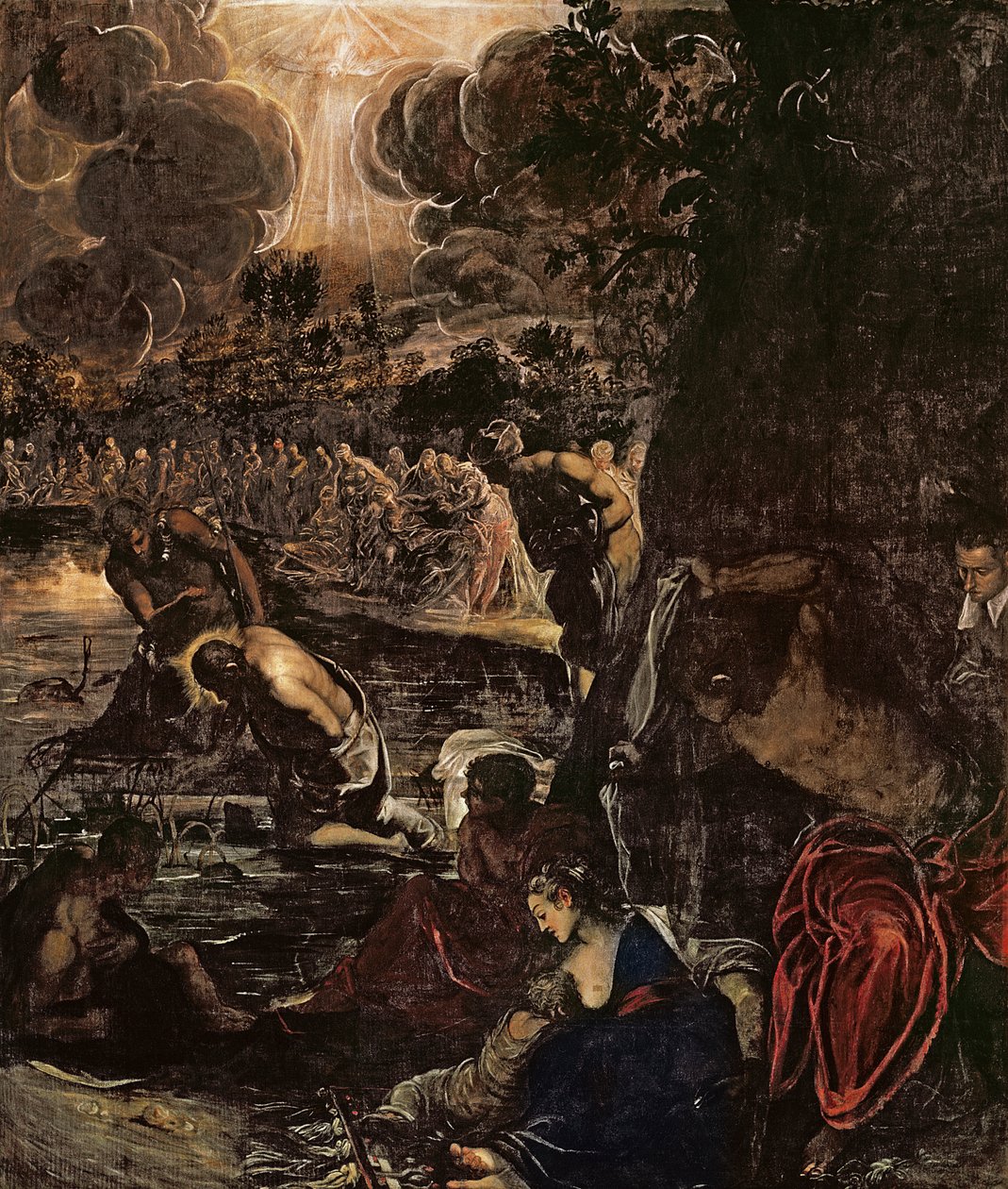 El bautismo de Cristo de Jacopo Robusti Tintoretto