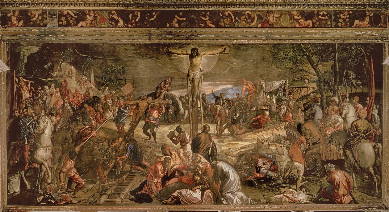La crucifixión de Cristo, 1565 de Jacopo Robusti Tintoretto