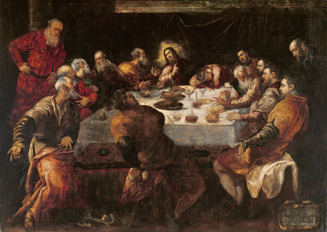 La última cena de Jacopo Robusti Tintoretto