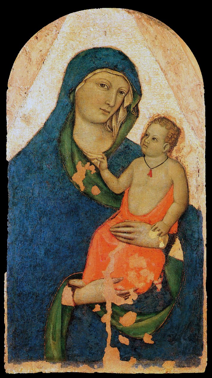 Madonna y niño de Jacopo del Casentino
