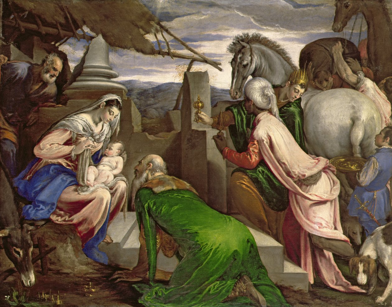 Adoración de los Magos de Jacopo Bassano